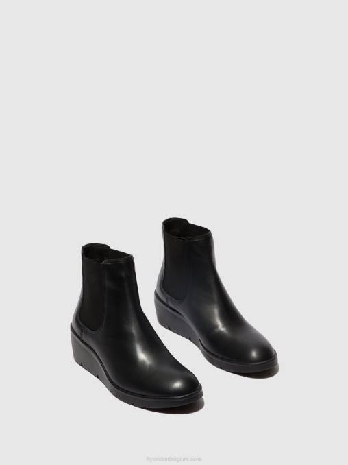 zwart Fly London vrouwen chelsea enkellaarzen nola549 V2B0130