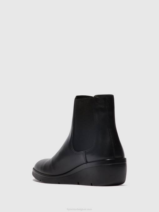 zwart Fly London vrouwen chelsea enkellaarzen nola549 V2B0130