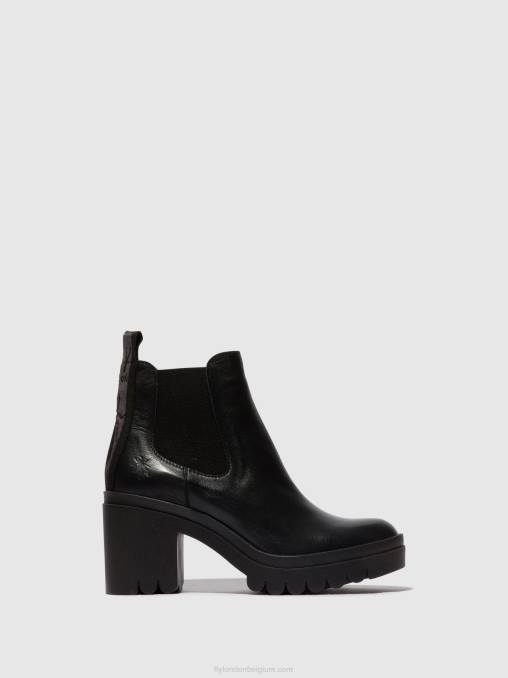 zwart Fly London vrouwen chelsea enkellaarzen tope520 V2B0120