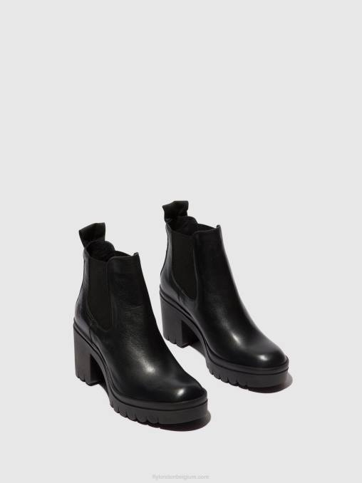 zwart Fly London vrouwen chelsea enkellaarzen tope520 V2B0120