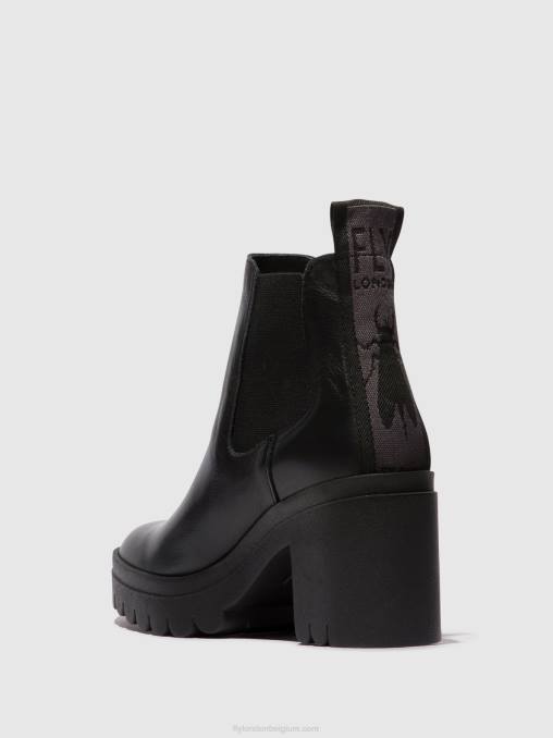 zwart Fly London vrouwen chelsea enkellaarzen tope520 V2B0120