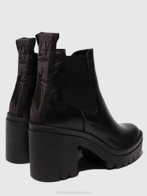 zwart Fly London vrouwen chelsea enkellaarzen tope520 V2B0120