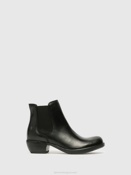 zwart maken Fly London vrouwen chelsea enkellaarzen V2B0267