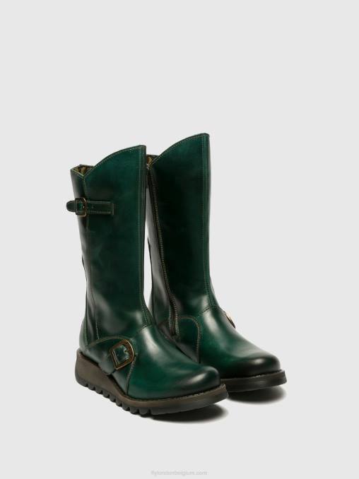 benzine Fly London vrouwen laarzen met gesp mes 2 V2B0350