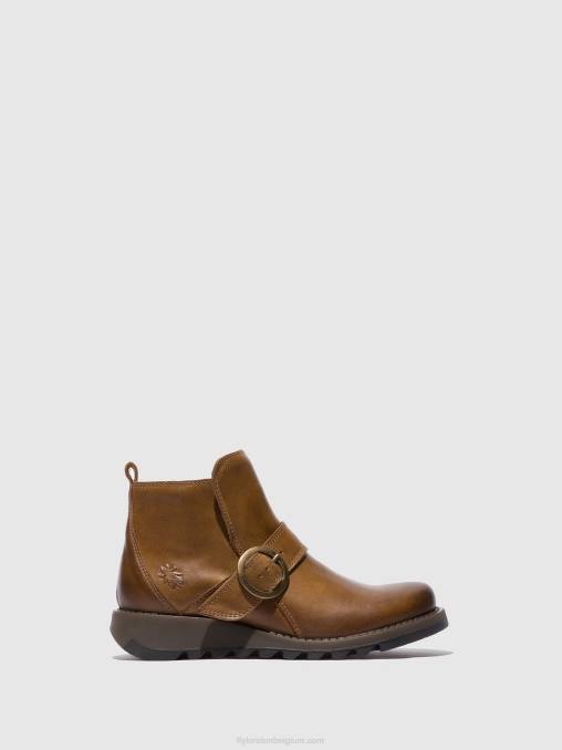 tapijt kameel Fly London vrouwen laarzen met gesp sias812 V2B0335