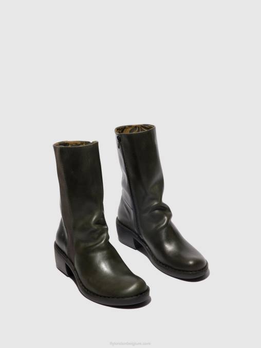 diesel/diesel Fly London vrouwen laarzen met ritssluiting mecy092 V2B0300