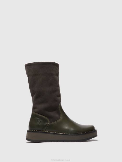 diesel (roos) Fly London vrouwen laarzen met ritssluiting rula083 V2B0298