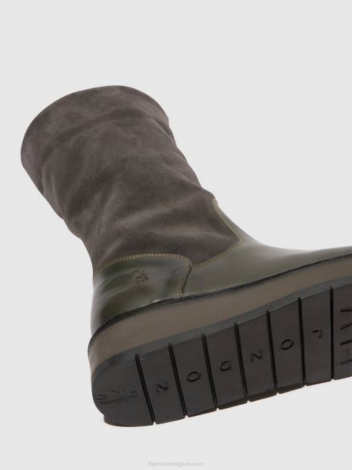diesel (roos) Fly London vrouwen laarzen met ritssluiting rula083 V2B0298
