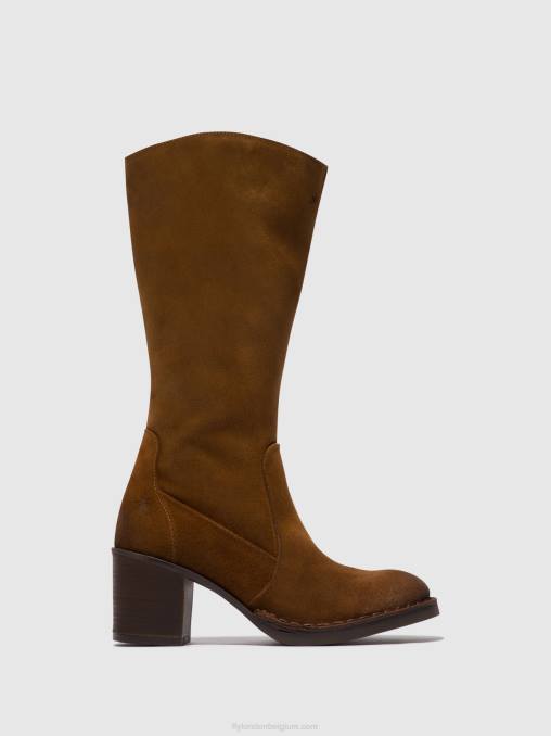 kameel Fly London vrouwen laarzen met ritssluiting balo096 V2B0305