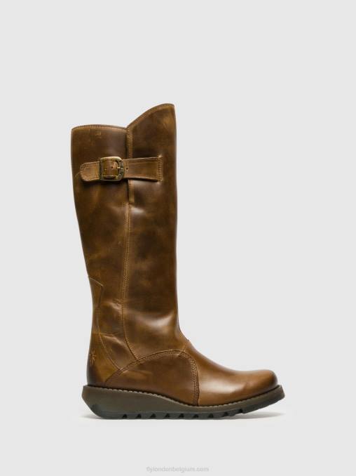 kameel Fly London vrouwen laarzen met ritssluiting mol 2 V2B0352