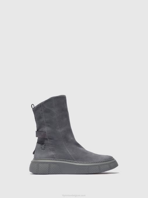 sorano blauw grijs Fly London vrouwen laarzen met ritssluiting esen485 V2B0323