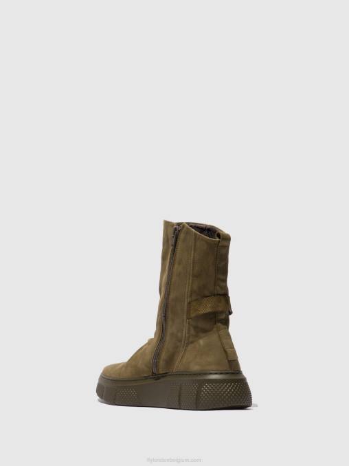 sorano-leger Fly London vrouwen laarzen met ritssluiting esen485 V2B0324
