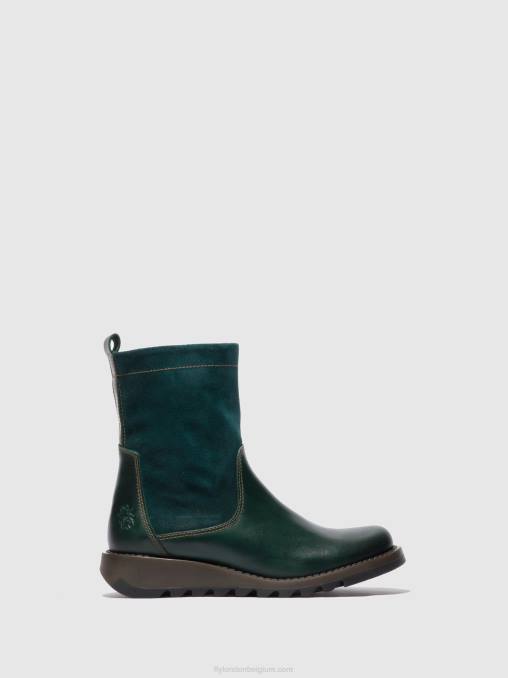 vloerkleed/oliesuède petrol Fly London vrouwen laarzen met ritssluiting sauk794 V2B0316