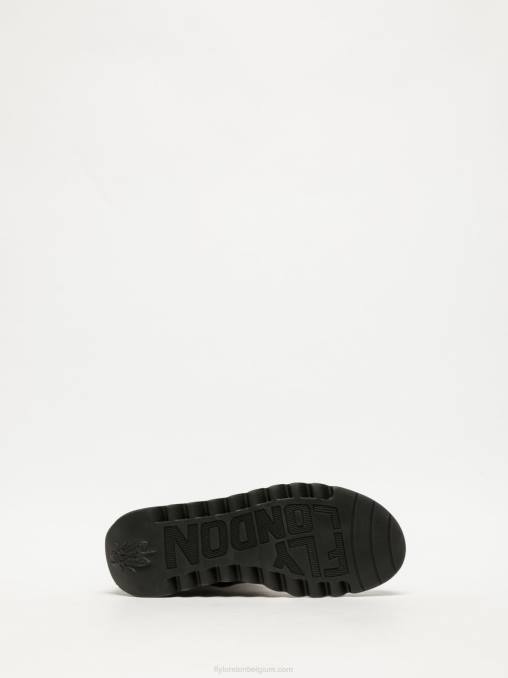 donkerrood Fly London vrouwen veterlaarzen V2B0289