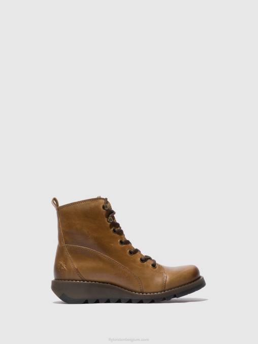 tapijt kameel Fly London vrouwen veterlaarzen sore813 V2B0331