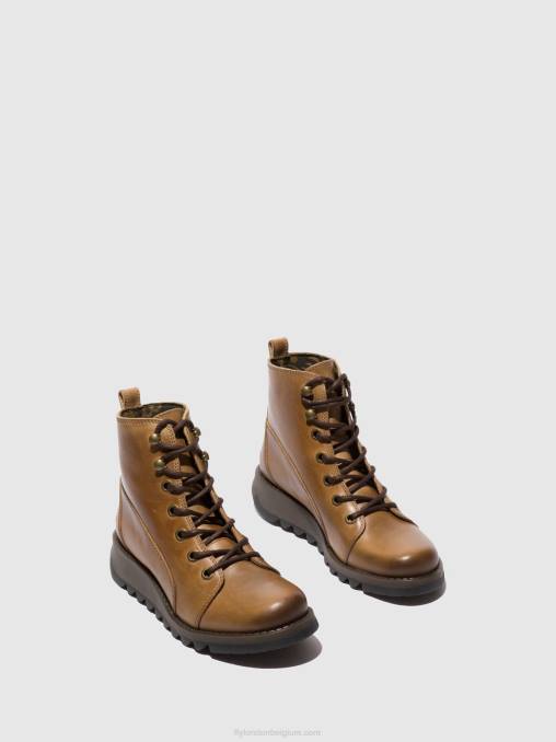 tapijt kameel Fly London vrouwen veterlaarzen sore813 V2B0331