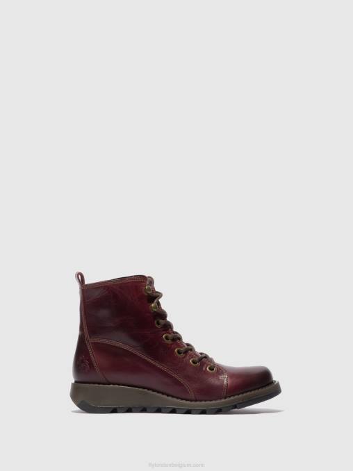 vloerkleed paars Fly London vrouwen veterlaarzen sore813 V2B0328