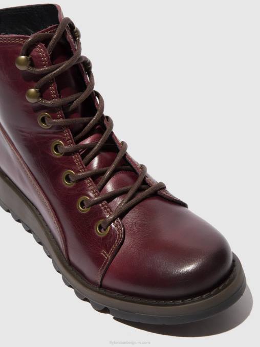 vloerkleed paars Fly London vrouwen veterlaarzen sore813 V2B0328