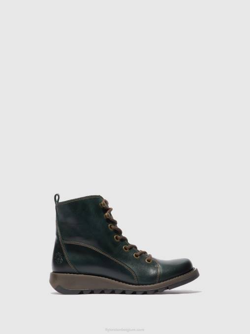 vloerkleed petrol Fly London vrouwen veterlaarzen sore813 V2B0327