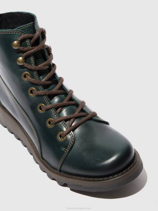 vloerkleed petrol Fly London vrouwen veterlaarzen sore813 V2B0327