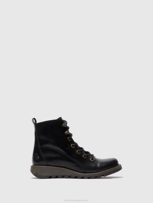 vloerkleed zwart Fly London vrouwen veterlaarzen sore813 V2B0330