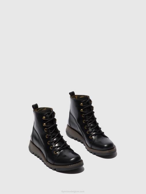 vloerkleed zwart Fly London vrouwen veterlaarzen sore813 V2B0330