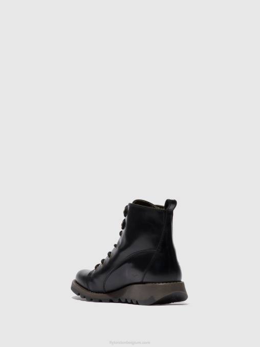 vloerkleed zwart Fly London vrouwen veterlaarzen sore813 V2B0330