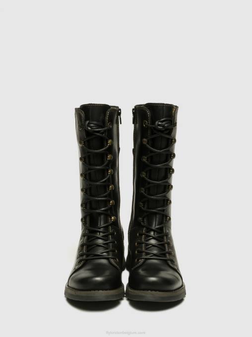 zwart Fly London vrouwen wedge schoenen ster768 V2B0666