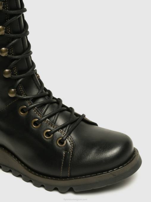 zwart Fly London vrouwen wedge schoenen ster768 V2B0666