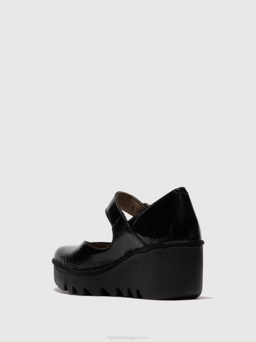 luxer zwart Fly London vrouwen schoenen met gesp baxe428 V2B0621
