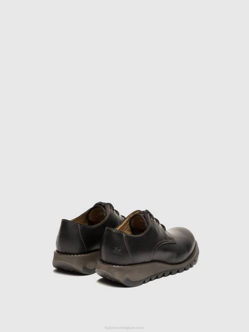 zwart Fly London vrouwen derbyschoenen simb389 V2B0698