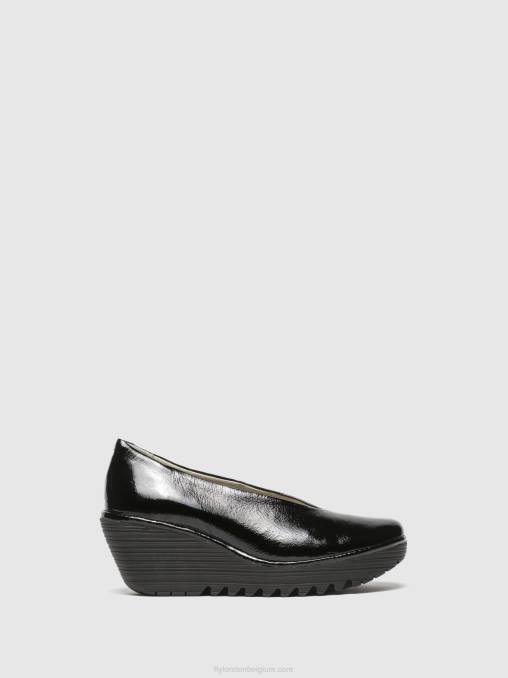 zwart Fly London vrouwen klassieke pumps schoenen yaz luxor V2B0697