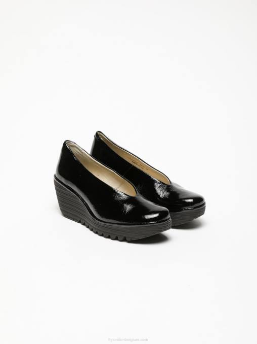 zwart Fly London vrouwen klassieke pumps schoenen yaz luxor V2B0697