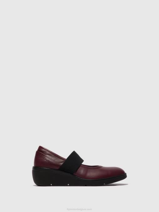 Bordeaux Fly London vrouwen elastische schoenen nara547 V2B0686