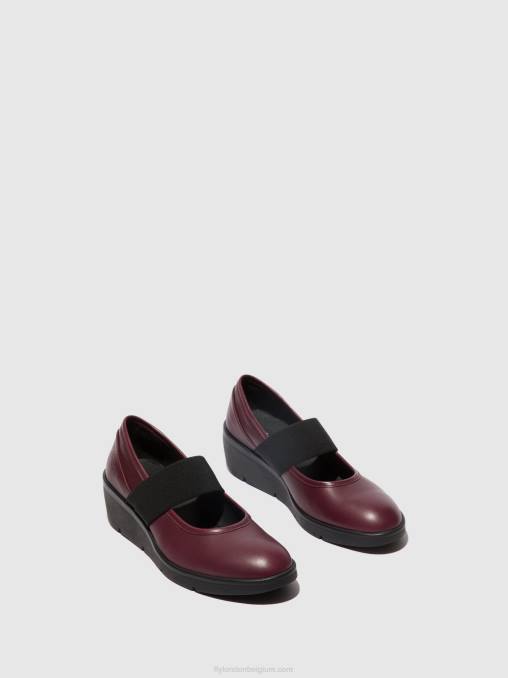 Bordeaux Fly London vrouwen elastische schoenen nara547 V2B0686