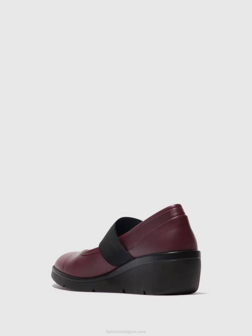 Bordeaux Fly London vrouwen elastische schoenen nara547 V2B0686