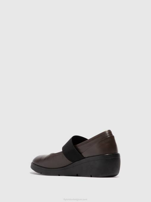 bruin Fly London vrouwen elastische schoenen nara547 V2B0687