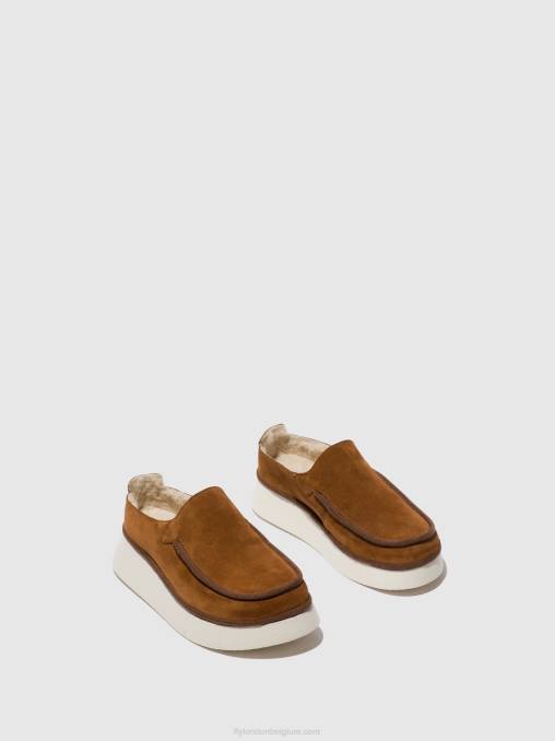 cognac Fly London vrouwen gesloten schoenen ceze361 V2B0694