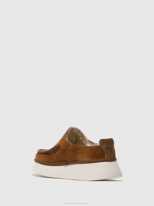 cognac Fly London vrouwen gesloten schoenen ceze361 V2B0694
