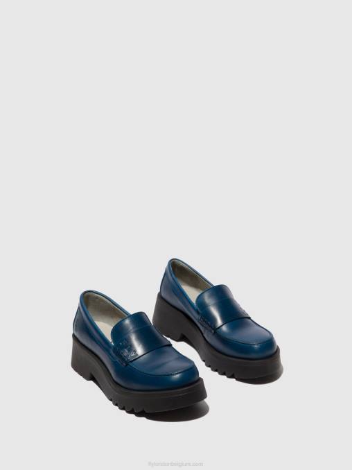 koningsblauw Fly London vrouwen instappers schoenen maus791 V2B0675