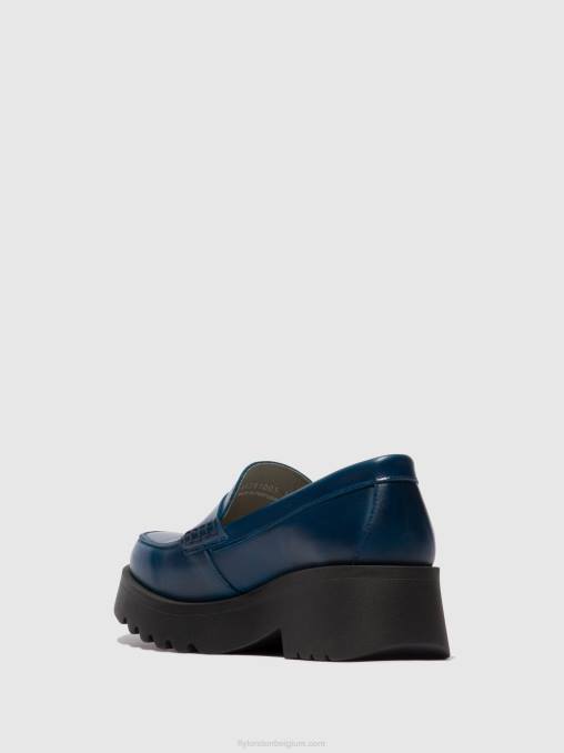 koningsblauw Fly London vrouwen instappers schoenen maus791 V2B0675