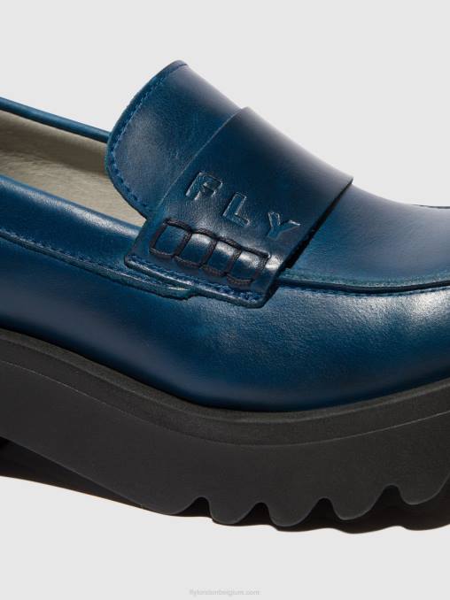koningsblauw Fly London vrouwen instappers schoenen maus791 V2B0675