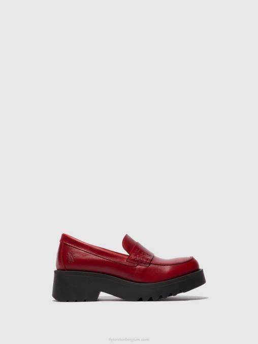 rood Fly London vrouwen instappers schoenen maus791 V2B0674