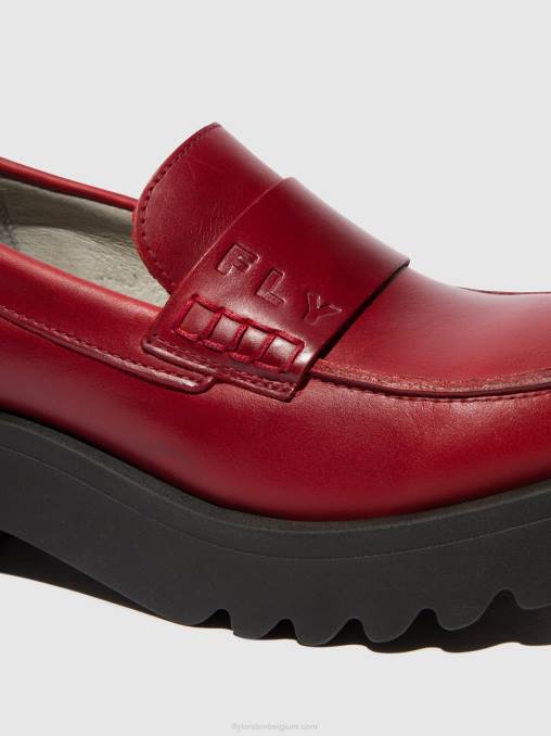 rood Fly London vrouwen instappers schoenen maus791 V2B0674