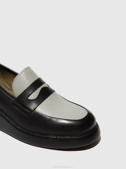 zwart grijs Fly London vrouwen instappers schoenen blar513 V2B0678