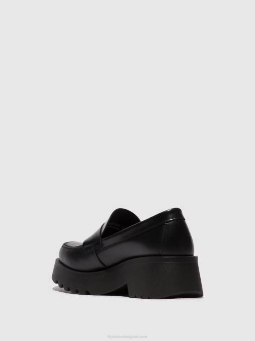 zwart (zwarte zool) Fly London vrouwen instappers schoenen moat948 V2B0653