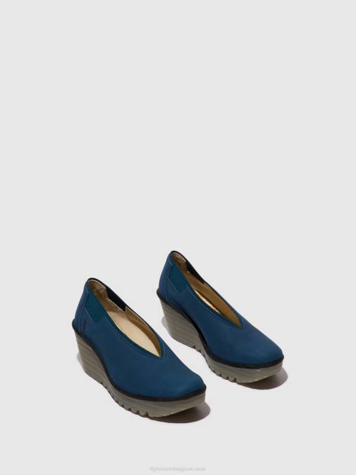 blauw Fly London vrouwen instapschoenen yoza438 V2B0631