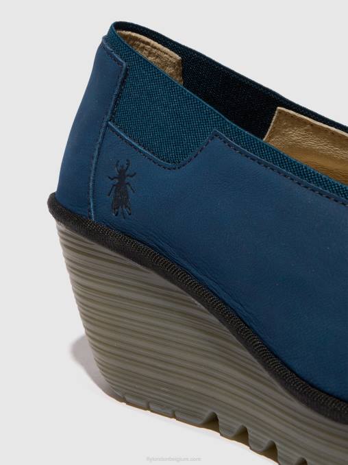 blauw Fly London vrouwen instapschoenen yoza438 V2B0631