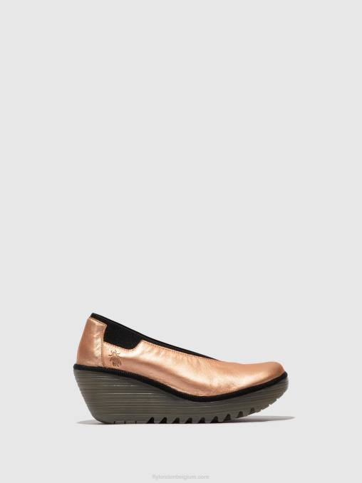 blozen goud Fly London vrouwen instapschoenen yoza438 V2B0628