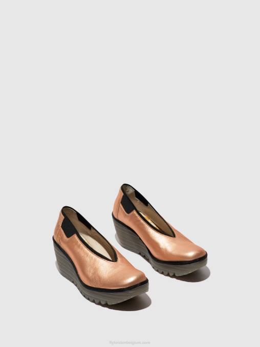 blozen goud Fly London vrouwen instapschoenen yoza438 V2B0628